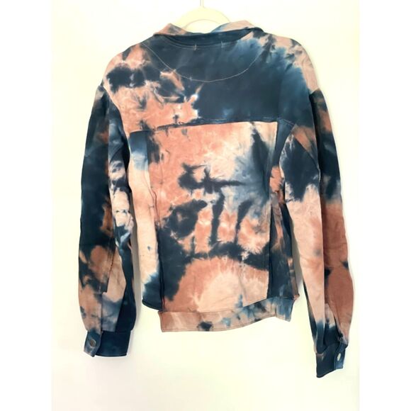 Natural Life Boho Cropped Jacket Size XS-Small Tie Dye Raw Hem NEW with tag - Picture 6 of 16